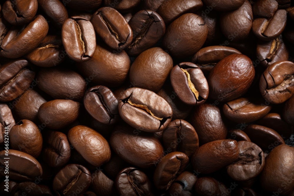 Coffee bean viewed up close against a textured background Coffee bean viewed up close against a textured background