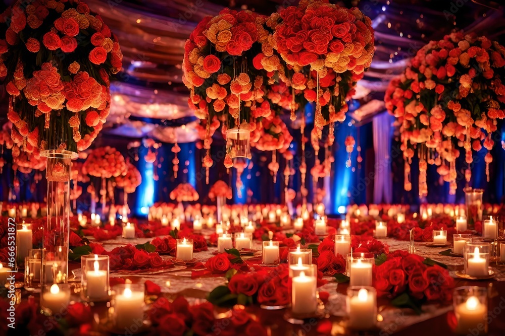 The Beautiful Decorations cultural program, Wedding Decorations, props, candlelight