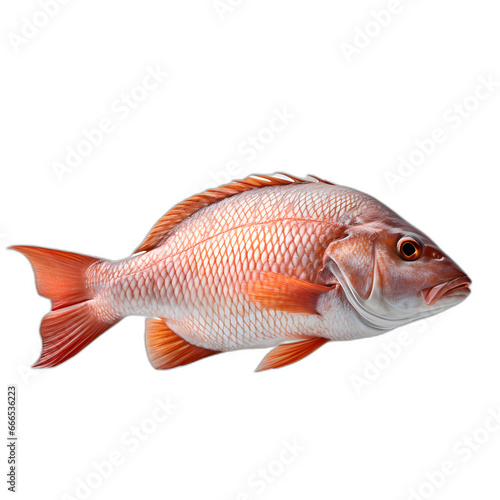 Snapper isolated on transparent or white background