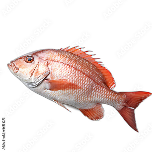 Snapper isolated on transparent or white background