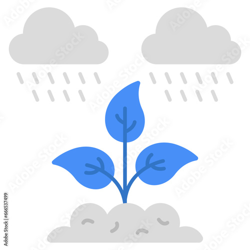 Agriculture rainfall icon in perfect design