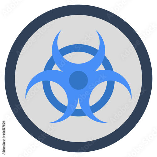 Trendy vector design of biohazard sign