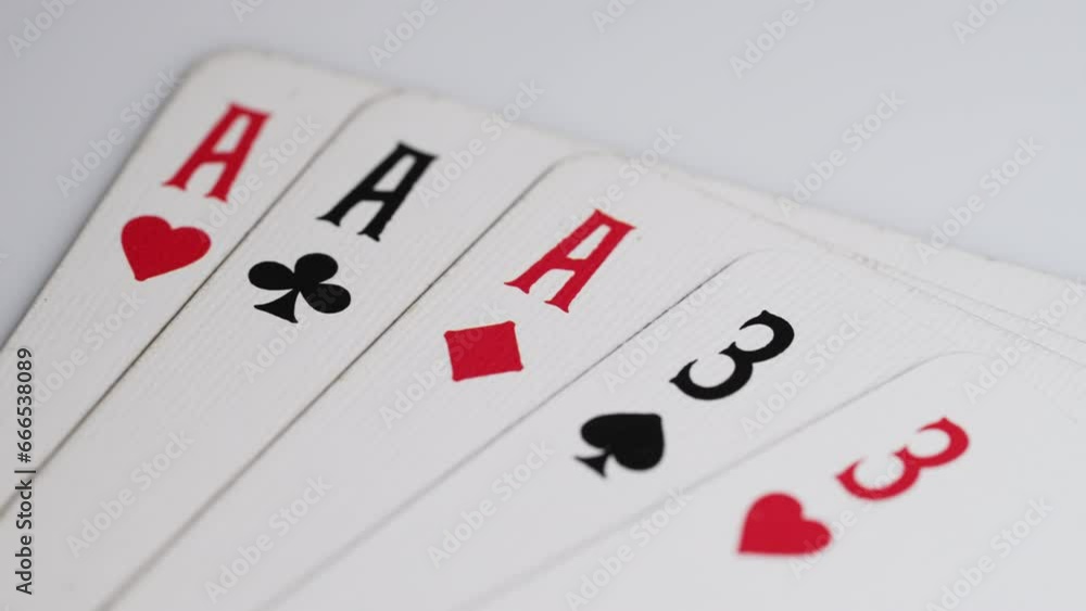 Winning full house poker combination. Playing cards, hot game. Strategy, profit. Winning full house poker combination. Playing cards, hot game. Strategy, profit.