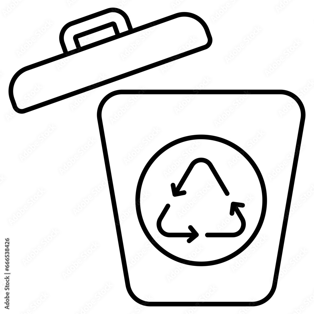 Vector design of recycle bin Vector design of recycle bin