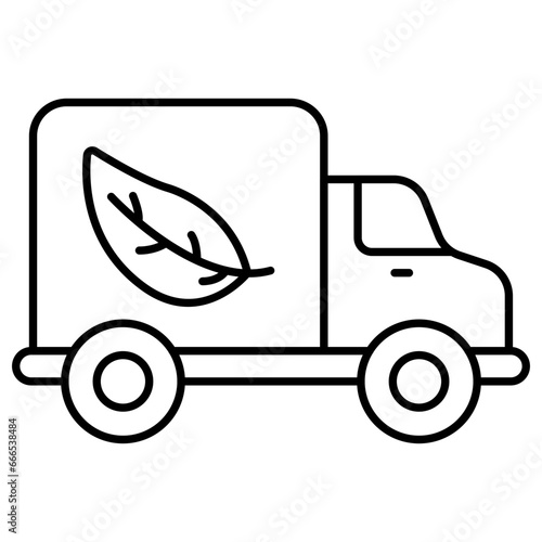 Creative design icon of eco vehicle 