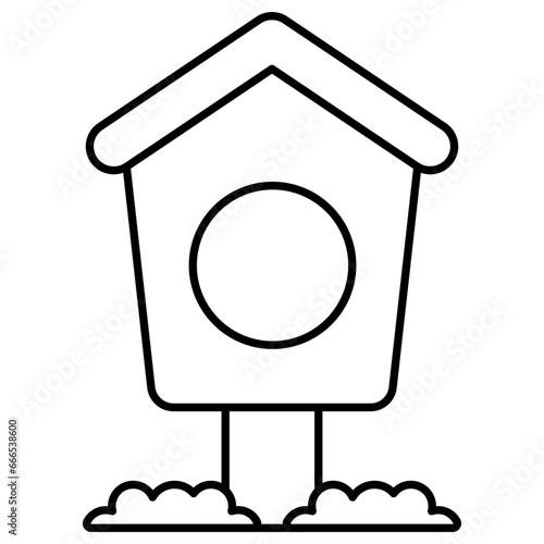 A premium download icon of birdhouse