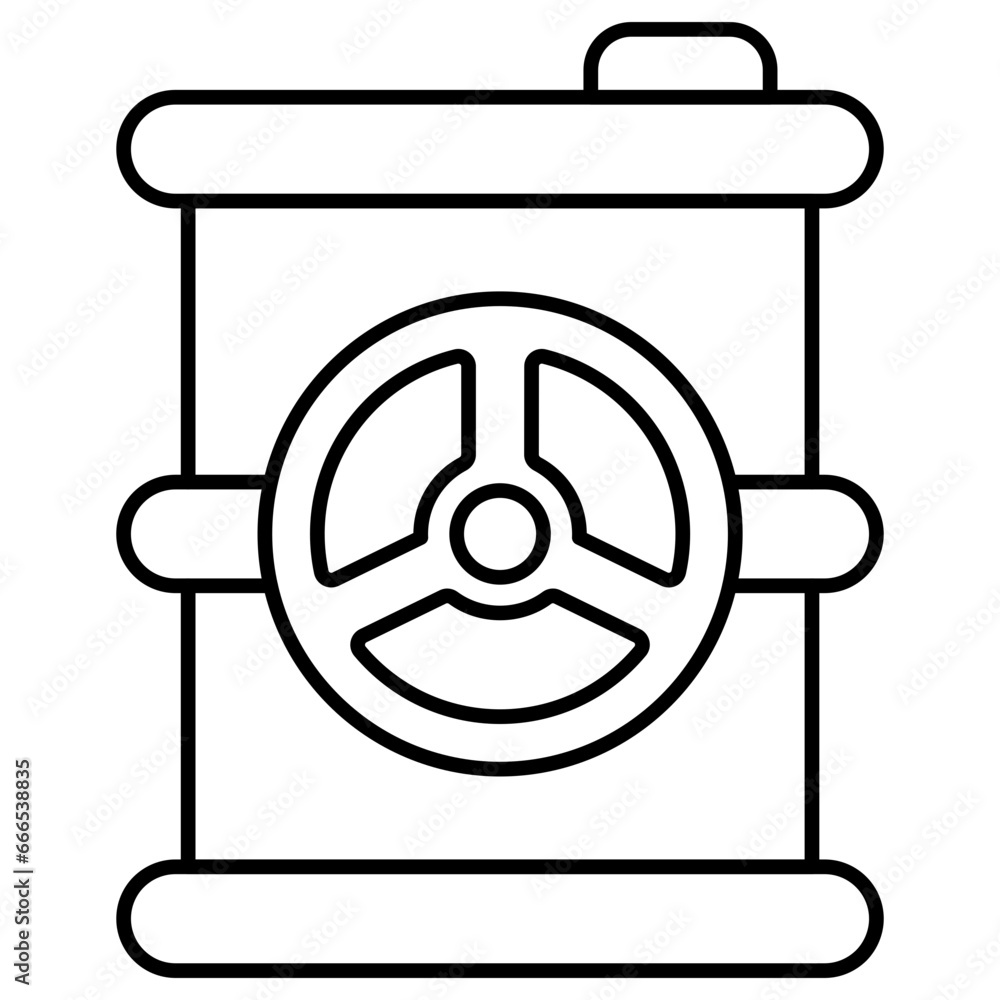 Trendy vector design of radioactive drum Trendy vector design of radioactive drum