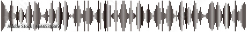 Foto illustration of musical waves represented by bars