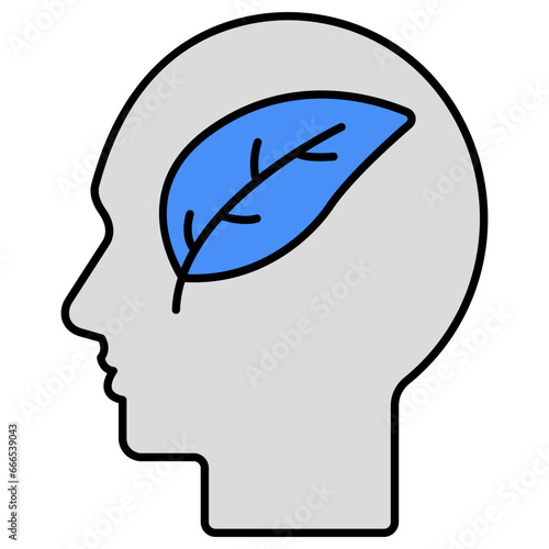 A unique design icon of eco mind