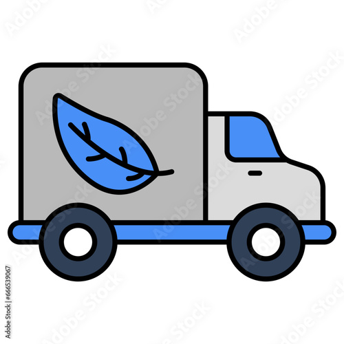 Creative design icon of eco vehicle 