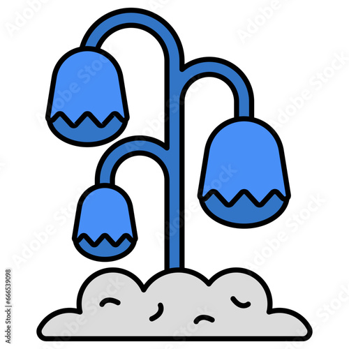Modern design icon of bellflower