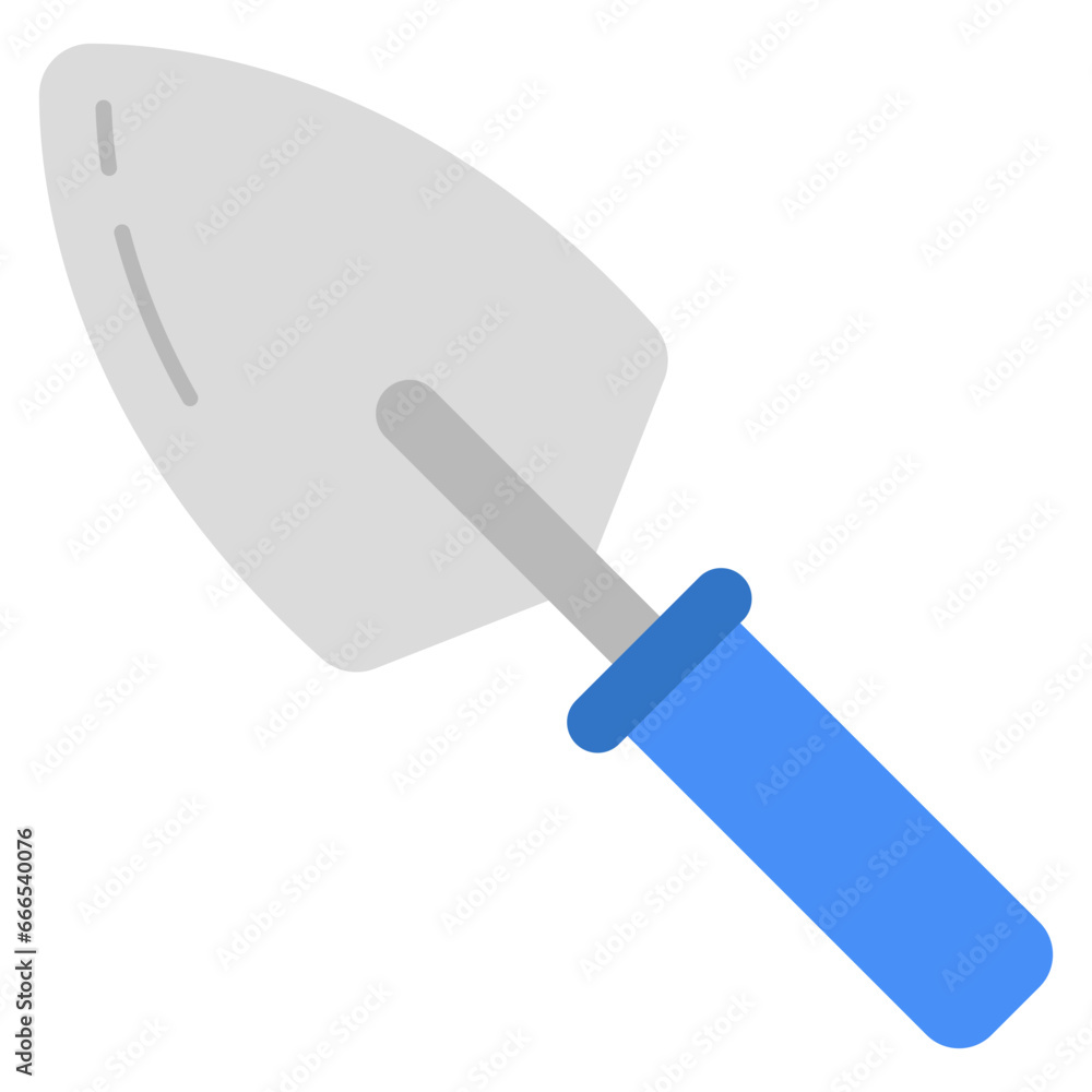 Vector design of trowel, flat icon Vector design of trowel, flat icon