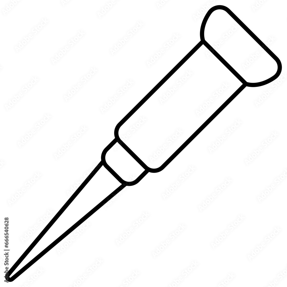 A creative design icon of ice pick A creative design icon of ice pick