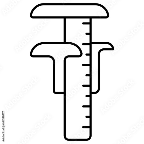 An icon design of vernier caliper 