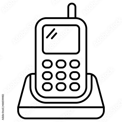 A unique design icon of walkie talkie 