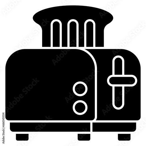 A unique design icon of toaster 