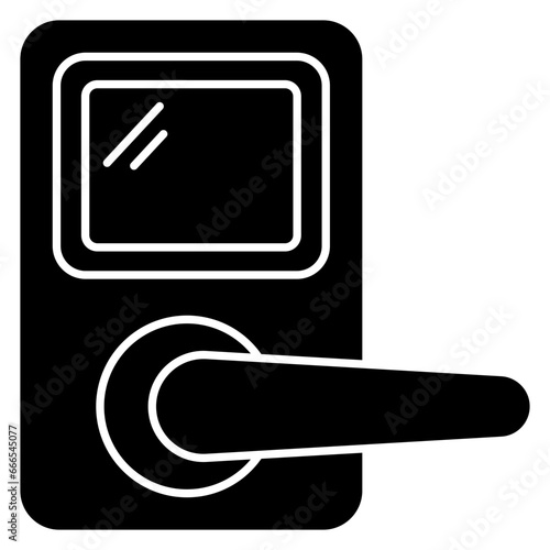 Unique design icon of door lock