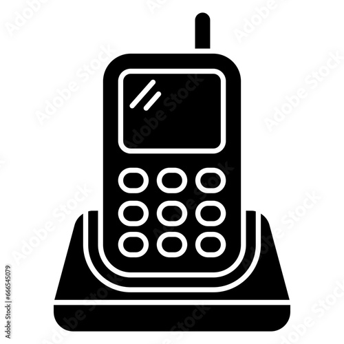 A unique design icon of walkie talkie 