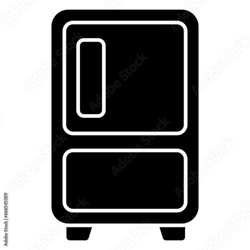 Vector design of fridge, solid icon