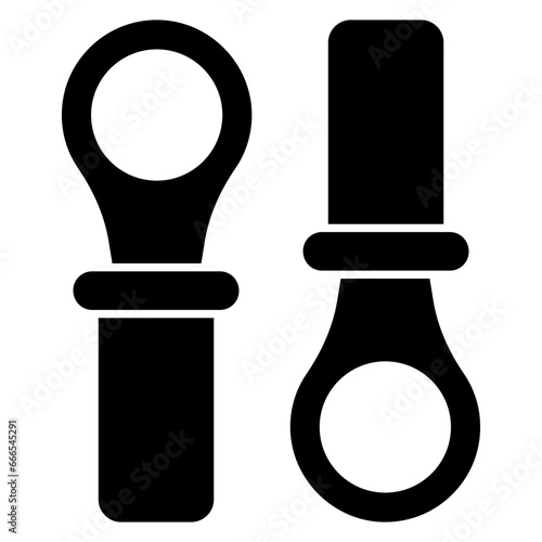 A perfect design icon of battery terminals