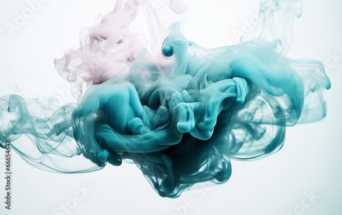 Colored smoke under water