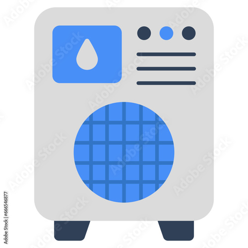 An icon design of electric heater