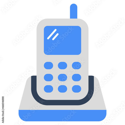 A unique design icon of walkie talkie 