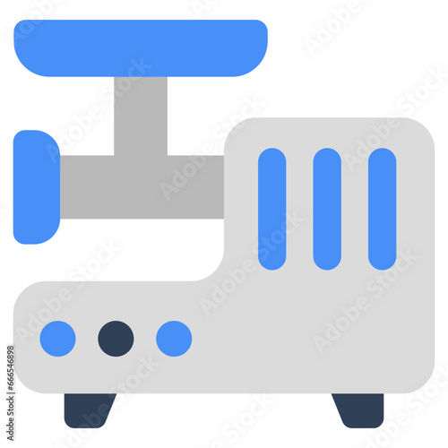 Vector design of meat grinder