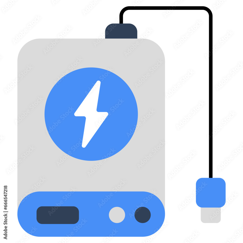 A unique design icon of power bank A unique design icon of power bank
