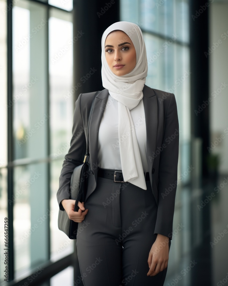 A professional Muslim business woman A professional Muslim business woman