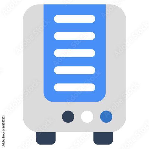 An icon design of electric heater