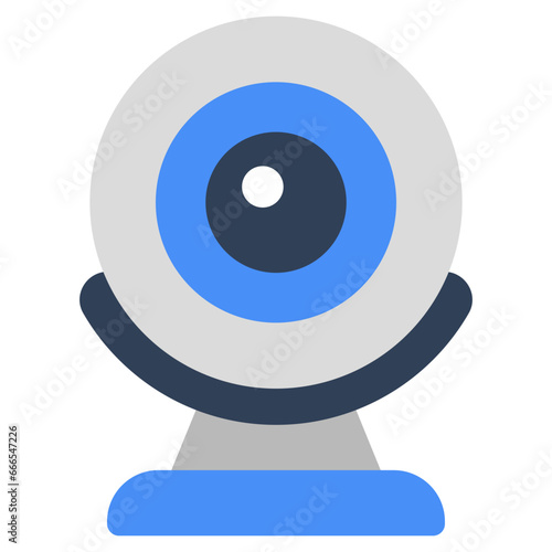 A modern technology icon of webcam