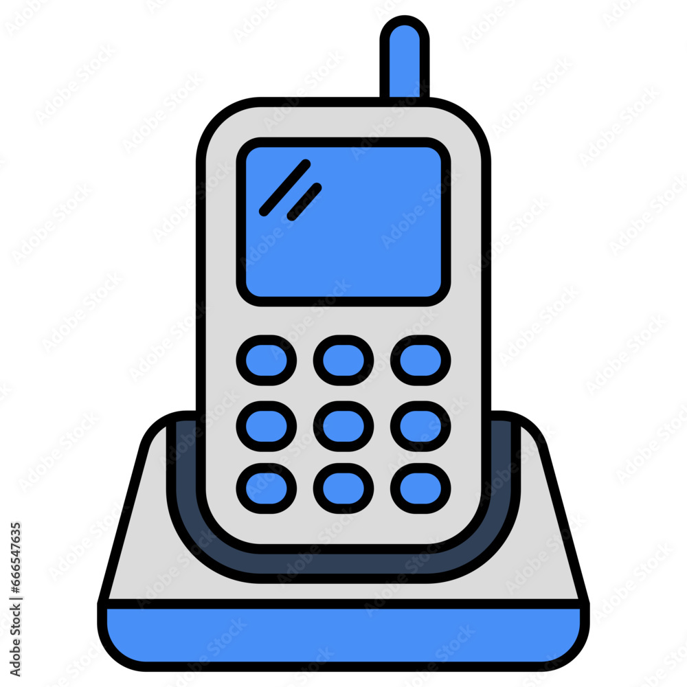 A unique design icon of walkie talkie A unique design icon of walkie talkie