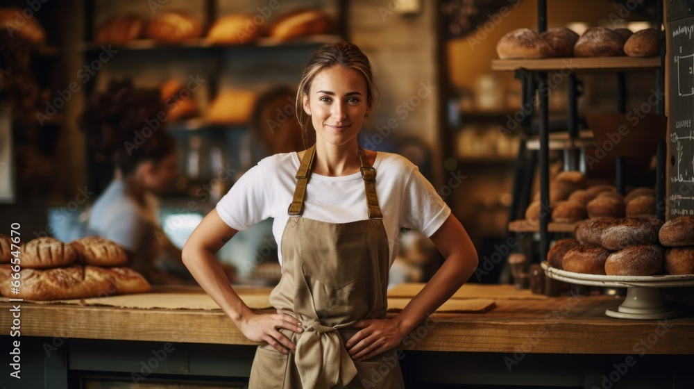 Smiling photo of a baker Smiling photo of a baker