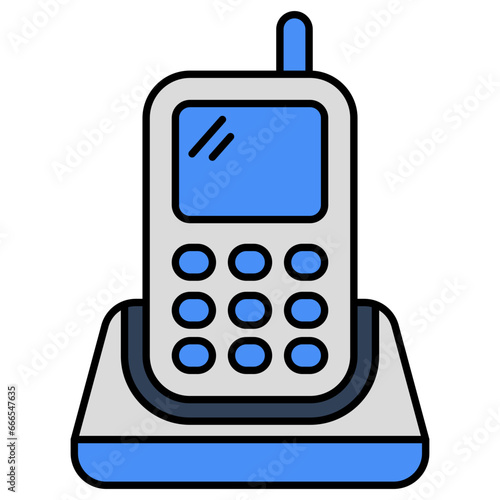 A unique design icon of walkie talkie 