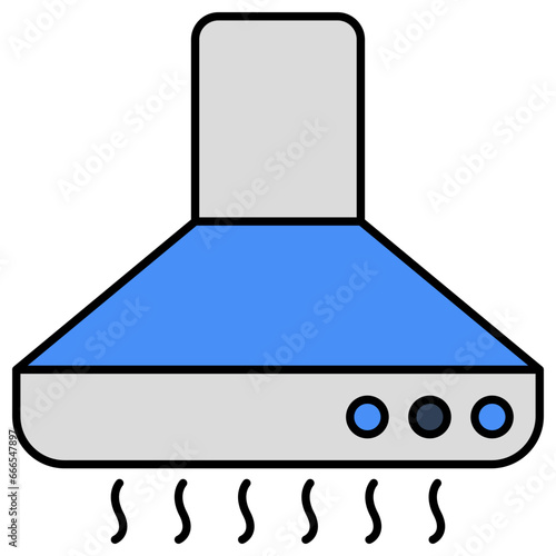 An icon design of extractor hood 
