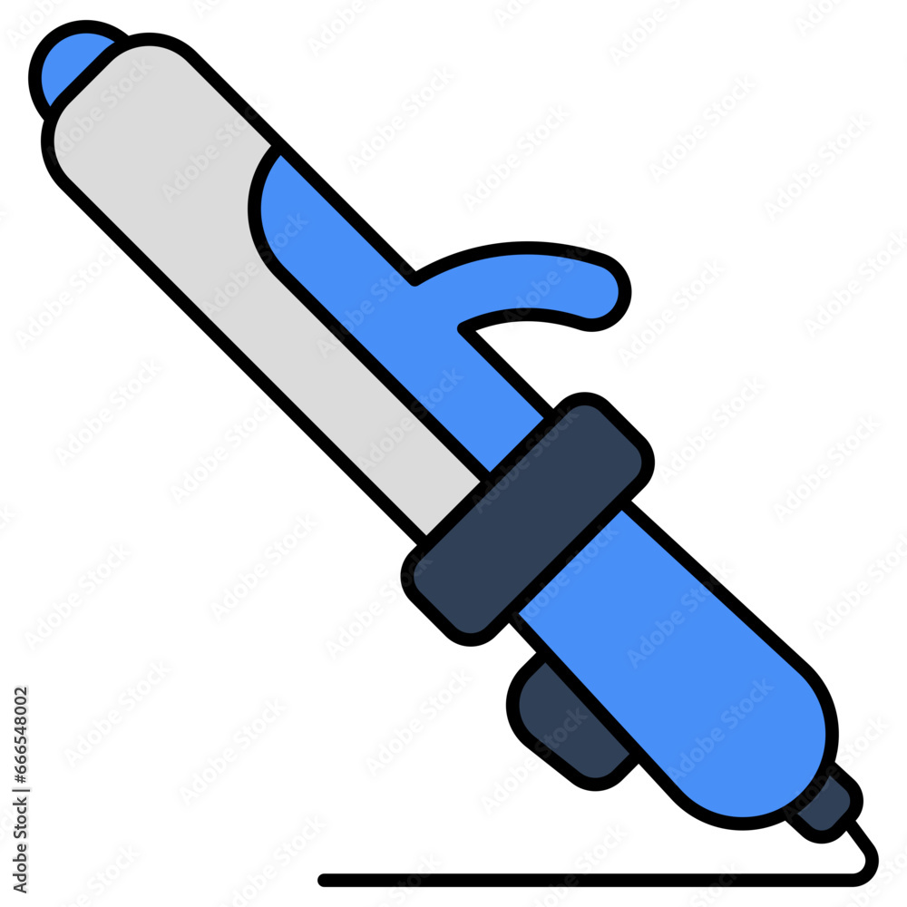 Perfect design icon of hair curler Perfect design icon of hair curler