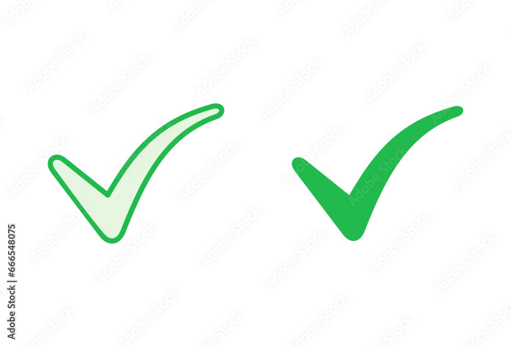 Check mark set. Check mark icon. Tick mark symbol vector Check mark set. Check mark icon. Tick mark symbol vector