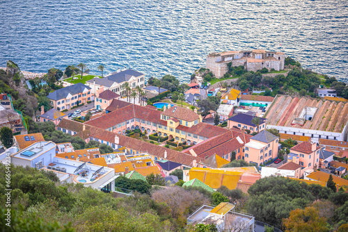 Gibraltar west coast historic architecture view