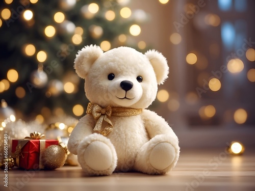 teddy bear christmas present © ArtistiKa