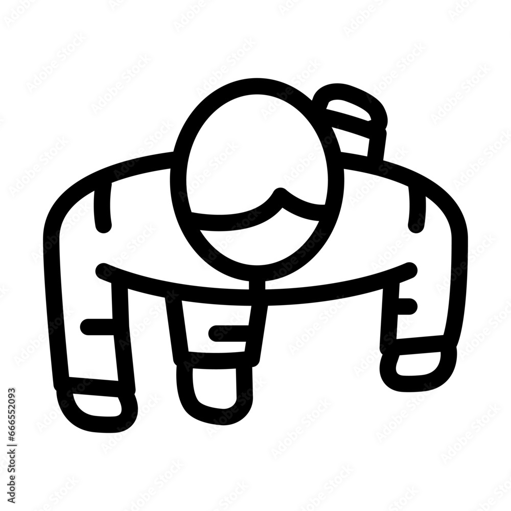 people walking top view line icon vector. people walking top view sign. isolated contour symbol black illustration people walking top view line icon vector. people walking top view sign. isolated contour symbol black illustration
