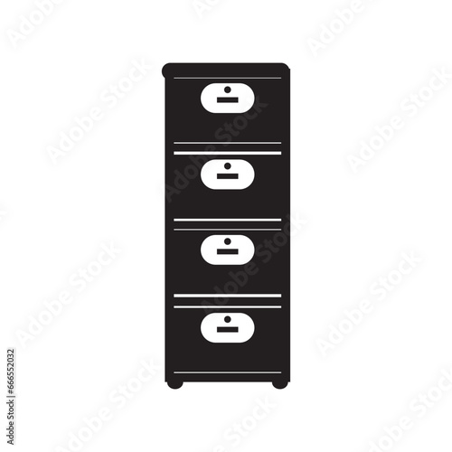 excel cupboard icon logo vector design