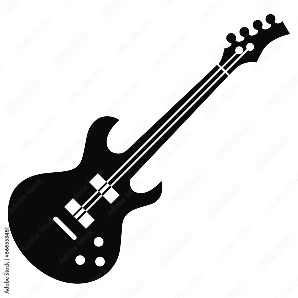 Obraz premium Guitar Icon Illustration. SVG Vector
