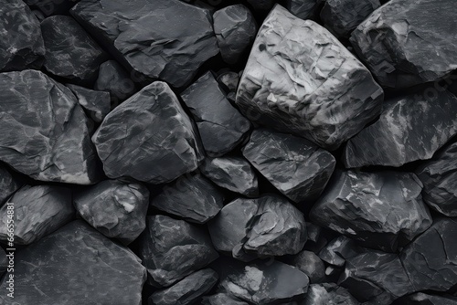 Black White Rock Texture Dark Gray Stone Granite Background