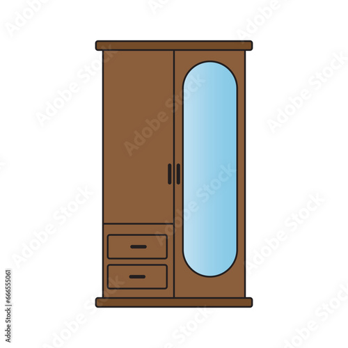 cupboard icon logo vector design