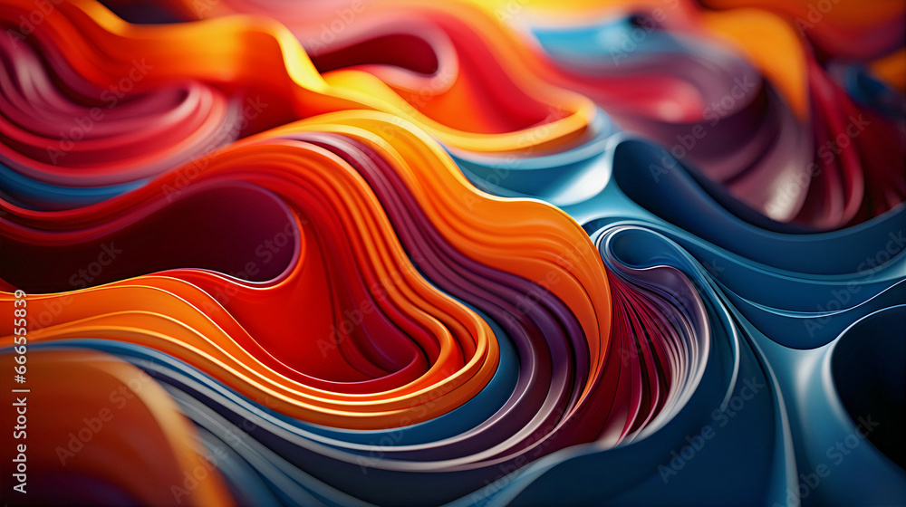 Abstract background of liquid wave flow,colored liquid paint texture. Generative AI Abstract background of liquid wave flow,colored liquid paint texture. Generative AI