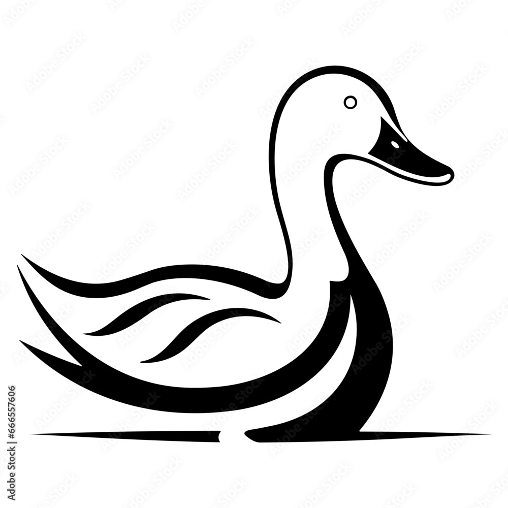 Duck Icon Illustration in Trendy Flat Isolated on White Background. SVG Vector Duck Icon Illustration in Trendy Flat Isolated on White Background. SVG Vector
