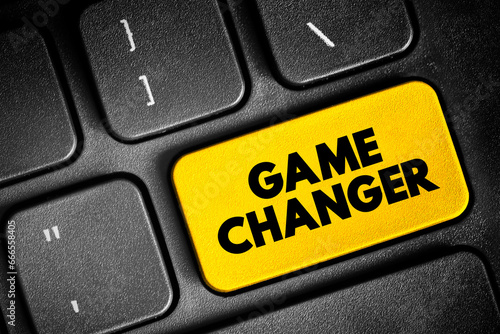 Принти на полотні Game Changer - individual or company that significantly alters the way things ar