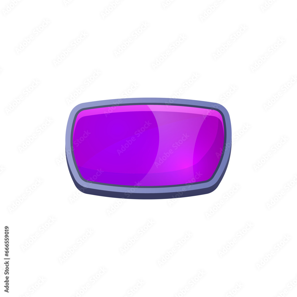 Shiny square button game user interface element. Shiny square button game user interface element.