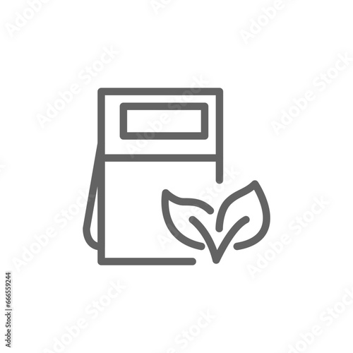 friendly energy outline icon. bio fuel outline icon pixel perfect for web and mobile